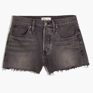 Madewell Relaxed Denim Shorts black gray jean shorts 29